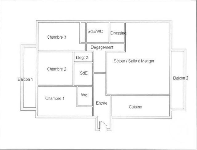 Appartement F5 à louer - 5 pièces - 104.26 m2 - PARIS - 75015 - ILE-DE-FRANCE - Century 21 Farré Vouillé