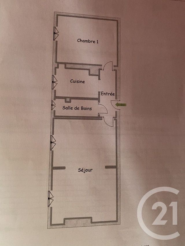 Appartement F3 à vendre - 3 pièces - 48.75 m2 - PARIS - 75015 - ILE-DE-FRANCE - Century 21 Vouillé