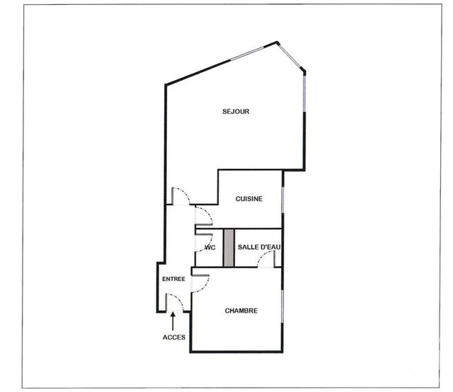 Appartement F2 à vendre - 2 pièces - 48.65 m2 - PARIS - 75015 - ILE-DE-FRANCE - Century 21 Vouillé