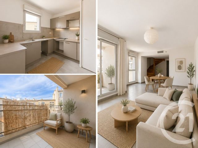 Appartement F3 à vendre - 3 pièces - 63.0 m2 - MARSEILLE - 13002 - PROVENCE-ALPES-COTE-D-AZUR - Century 21 Vouillé