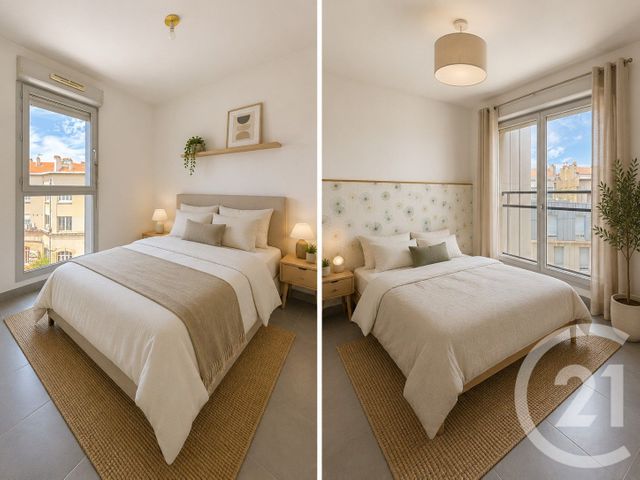 Appartement F3 à vendre - 3 pièces - 63.0 m2 - MARSEILLE - 13002 - PROVENCE-ALPES-COTE-D-AZUR - Century 21 Vouillé